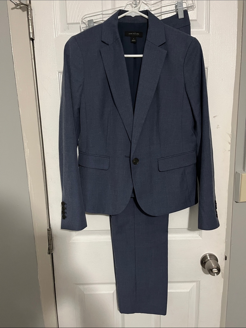 Ann Taylor Navy Blazer and Trouser Suit